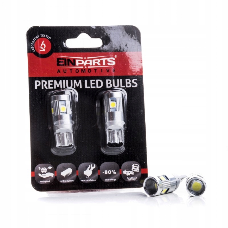 

W5W Led 5 Smd 3030 Canbus Zimne Białe 6000K 1 szt.