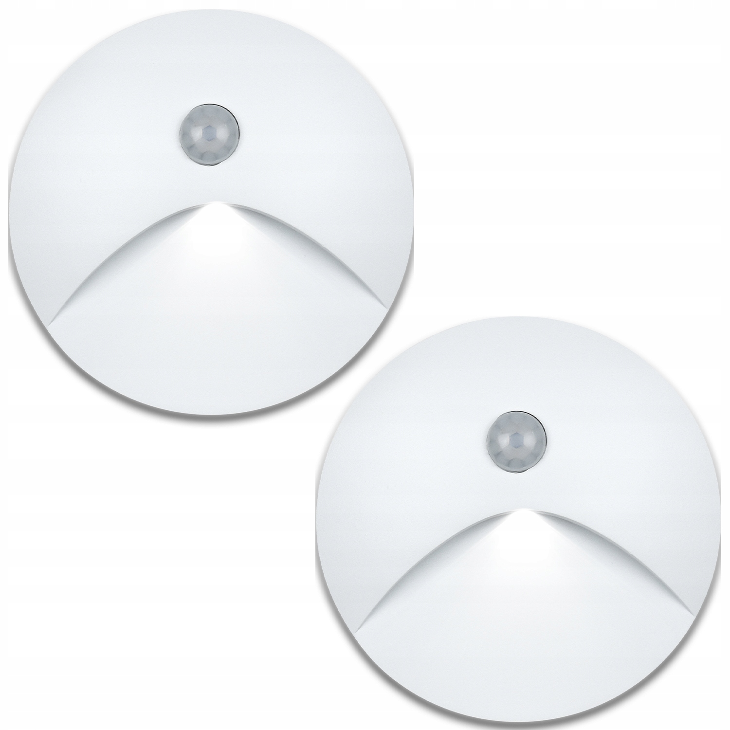 2X Hliníková Schodišťová Svítilna S Osvětlením Pohybový Detektor