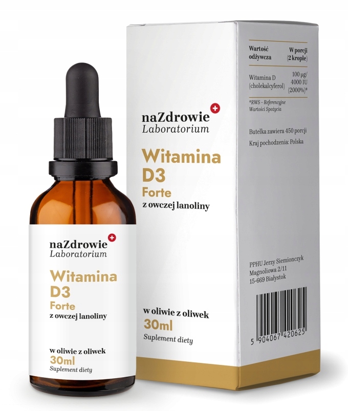 NaZdravie Vitamín D3 FORTE 4000 iu v kvapkách