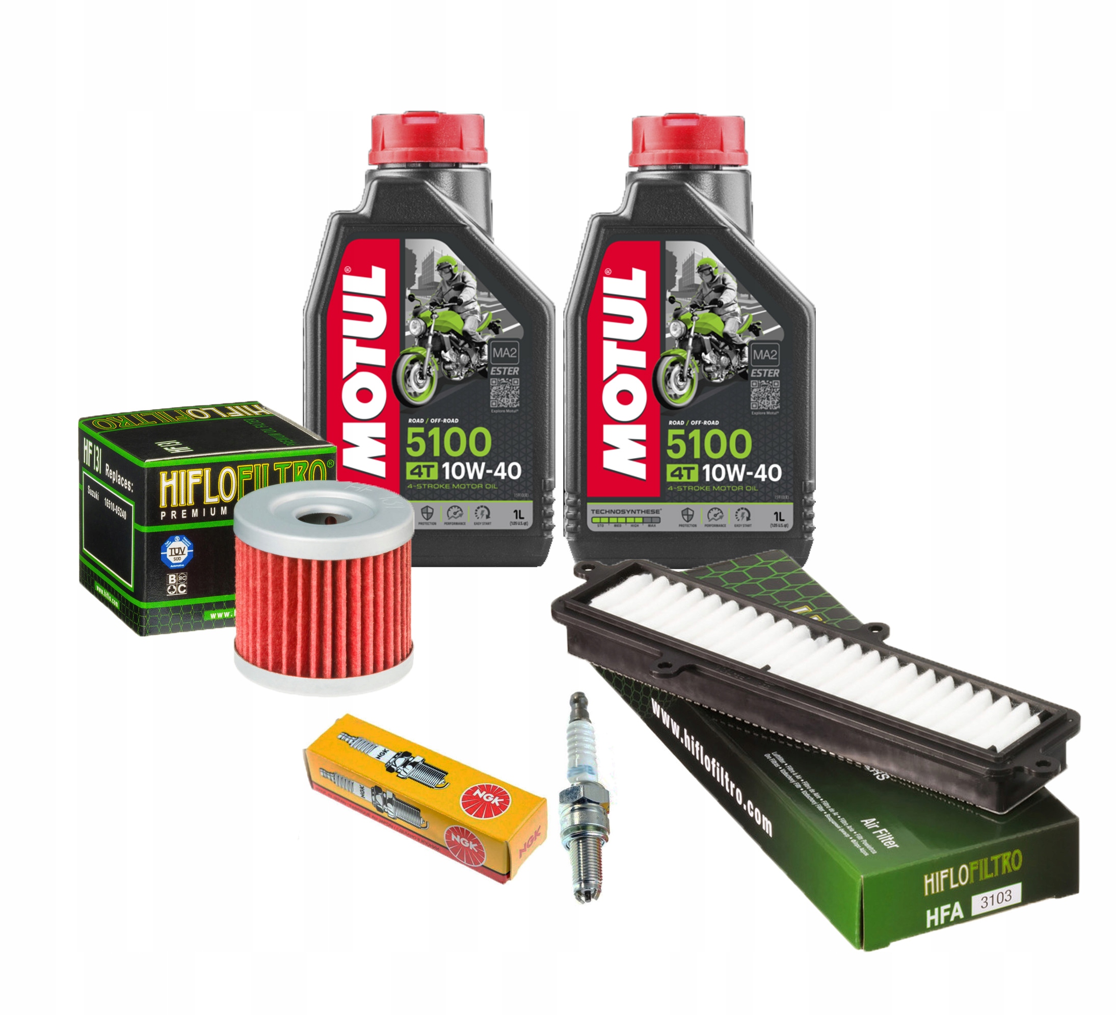 

Filtr Suzuki Burgman 200 07-12r Olej Motul Świeca