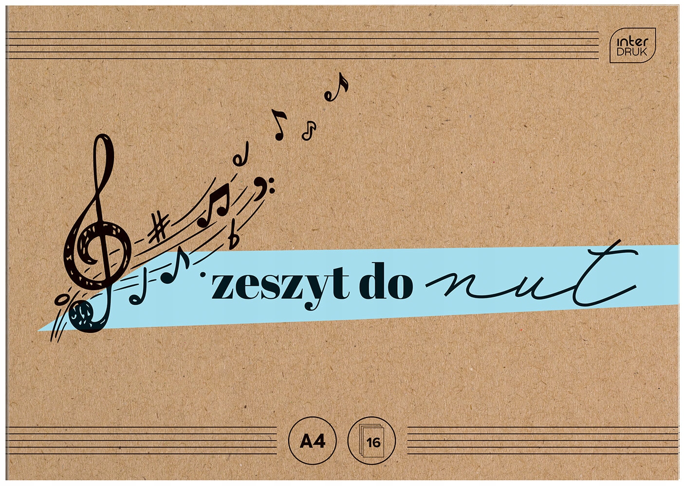 

Zeszyt Do Muzyki Nut A4, 7 Pięciolinii Na Stronę