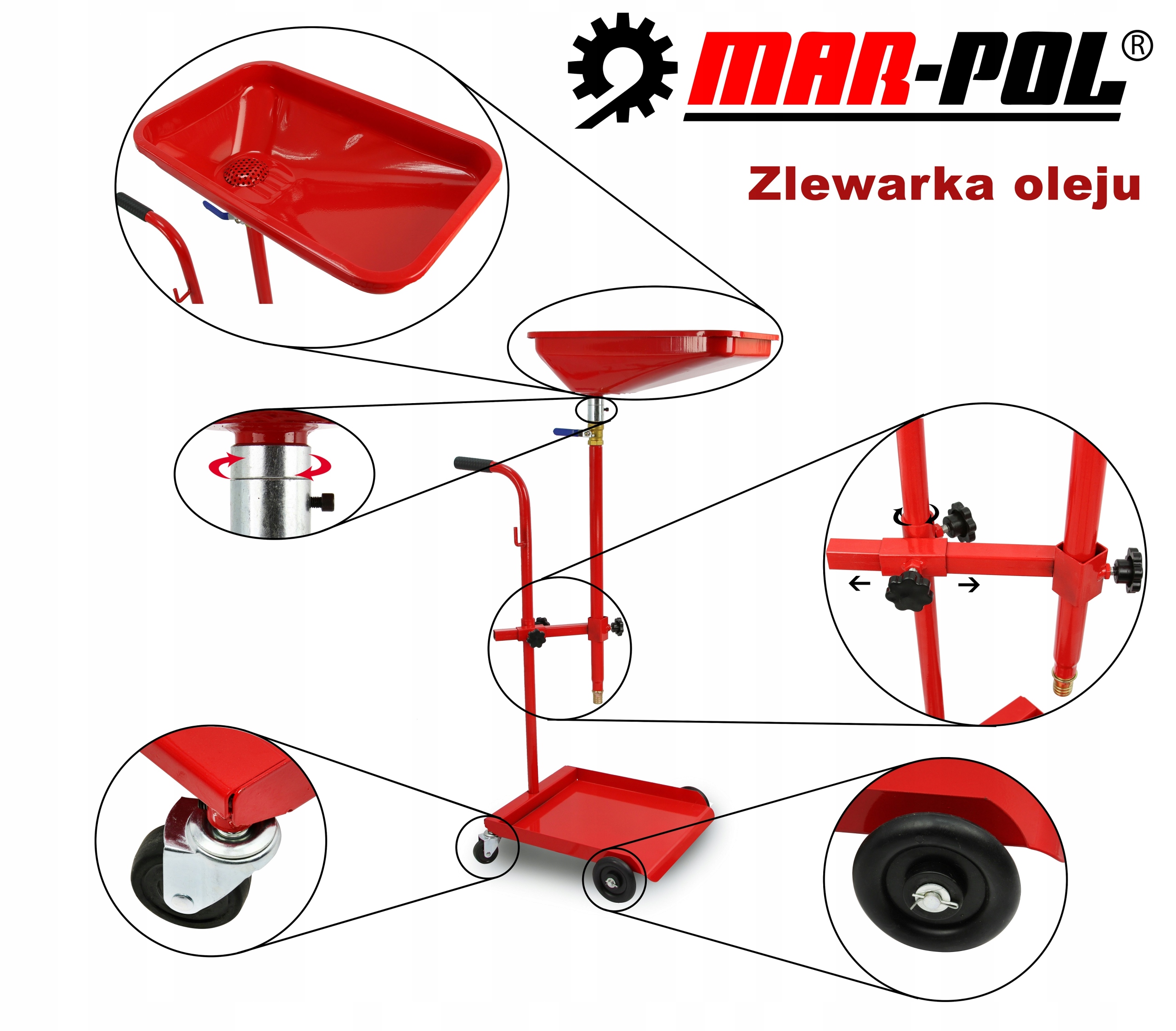 Zlewarka oleju pod beczkę miska misa z wózkiem EAN (GTIN) 5689703818