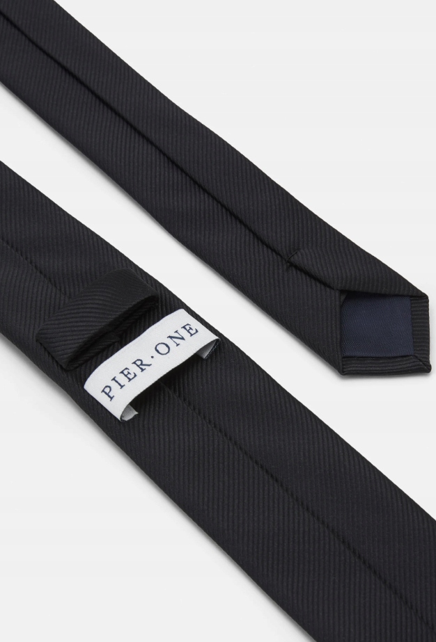 Pier One Krawat black Płeć mężczyzna