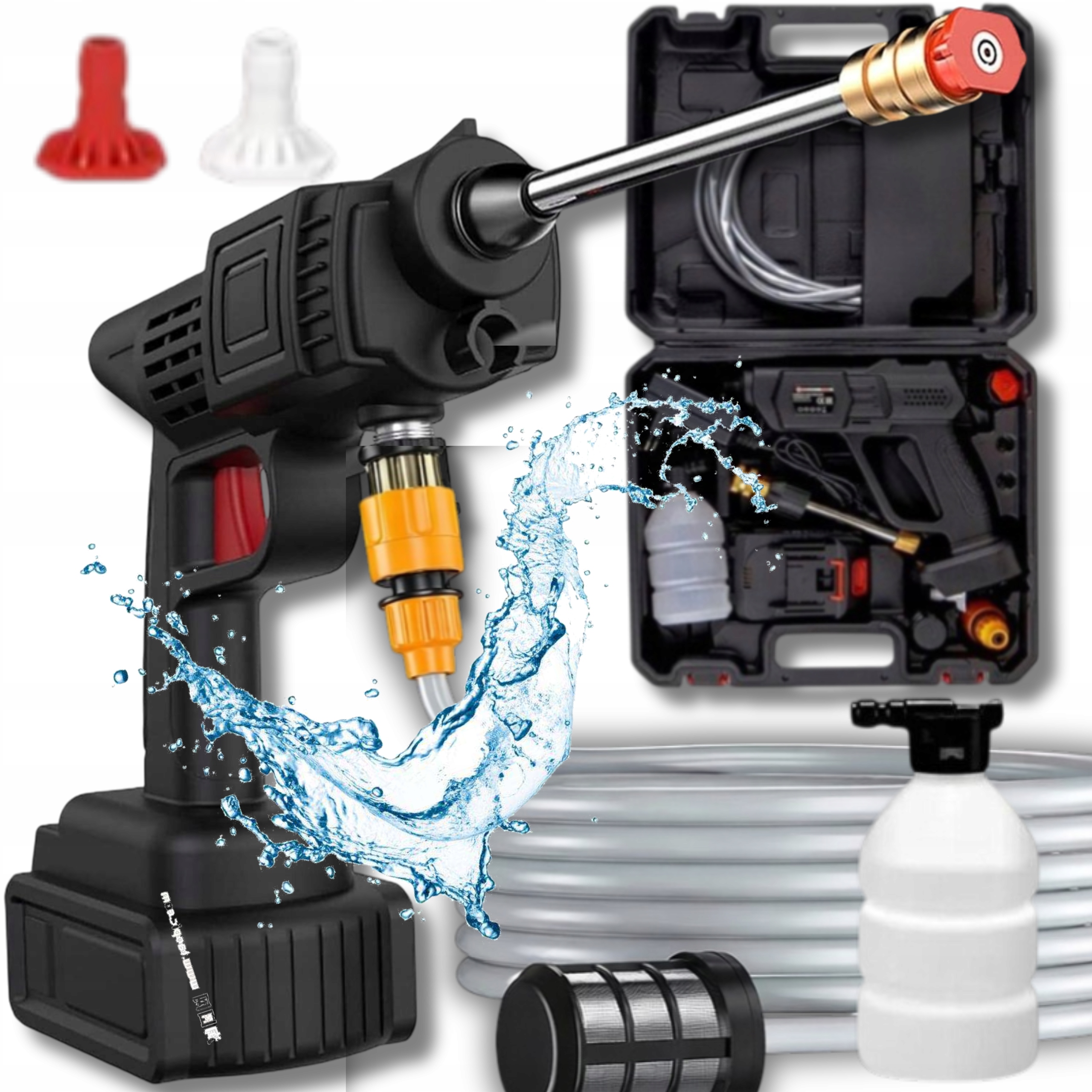 Akumulátorová Tlaková Myčka 48V Automobilová Pěnovačka Na Zahradu