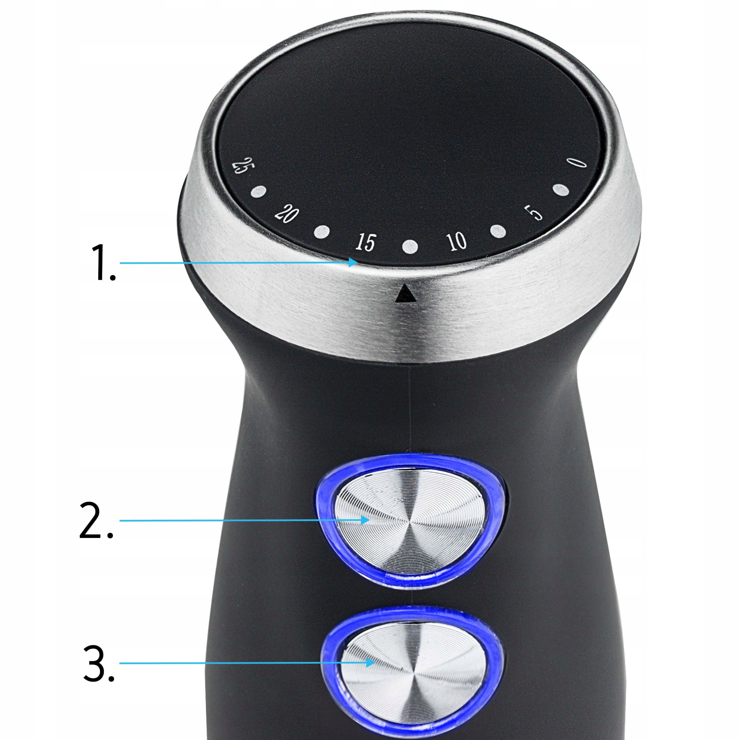 Blender ręczny WIELOFUNKCYJNY Yoer 1500W+AKCESORIA Model Six-Edge