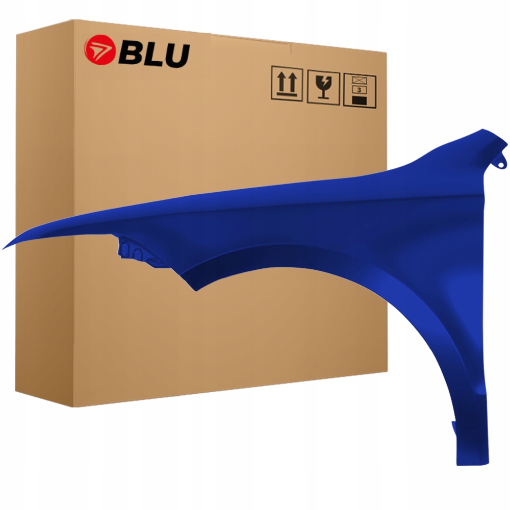 Blu Blatník Škoda Superb II 3T LF5A levý modrý 08-13 přední PacificBlue