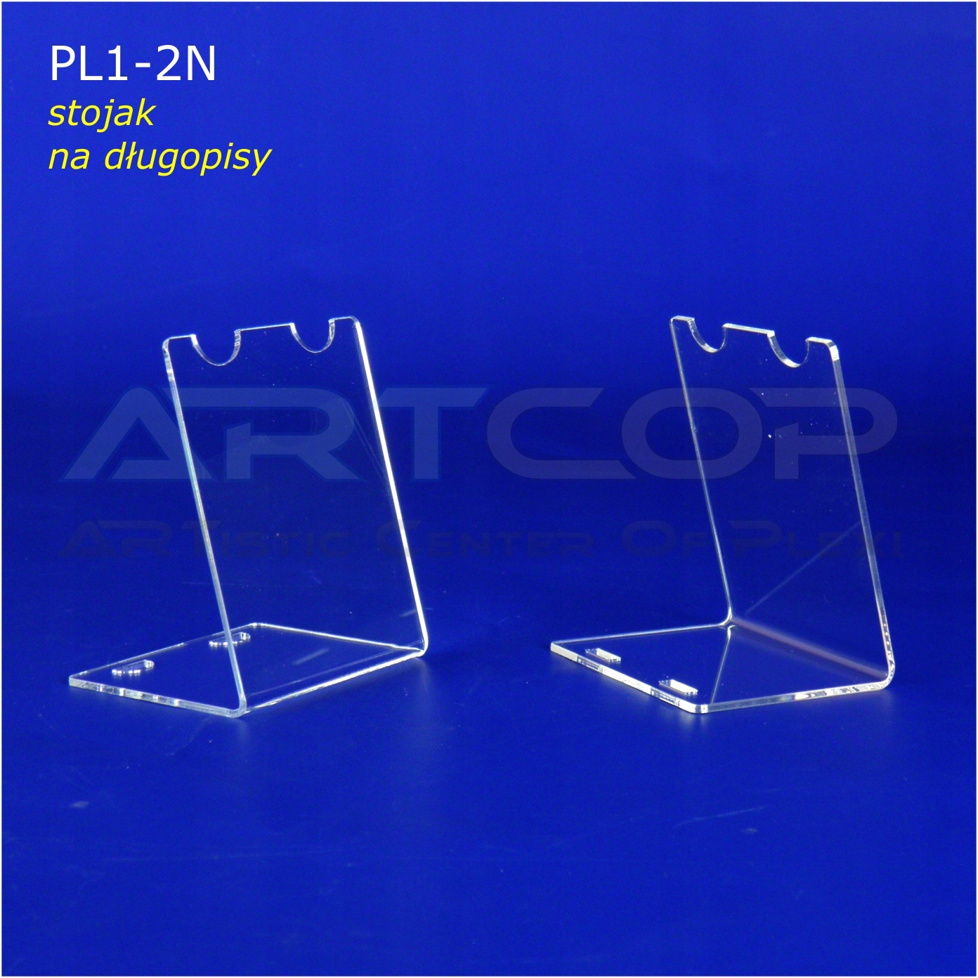Podstawka PL1-2N na długopisy - pion Z PLEXI Kod producenta PL1-2N
