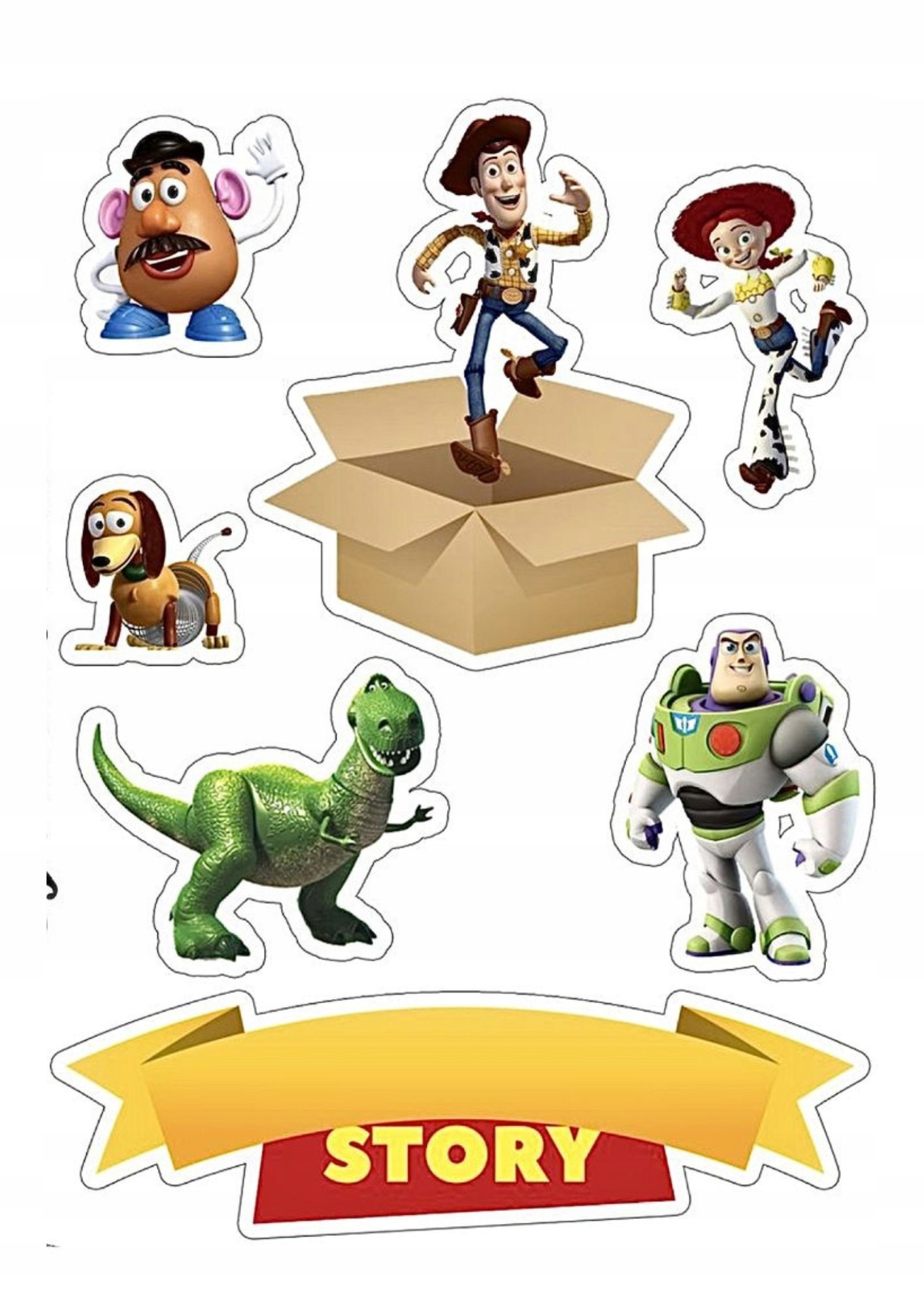 Wydruk na masie cukrowej Toy Story Imię