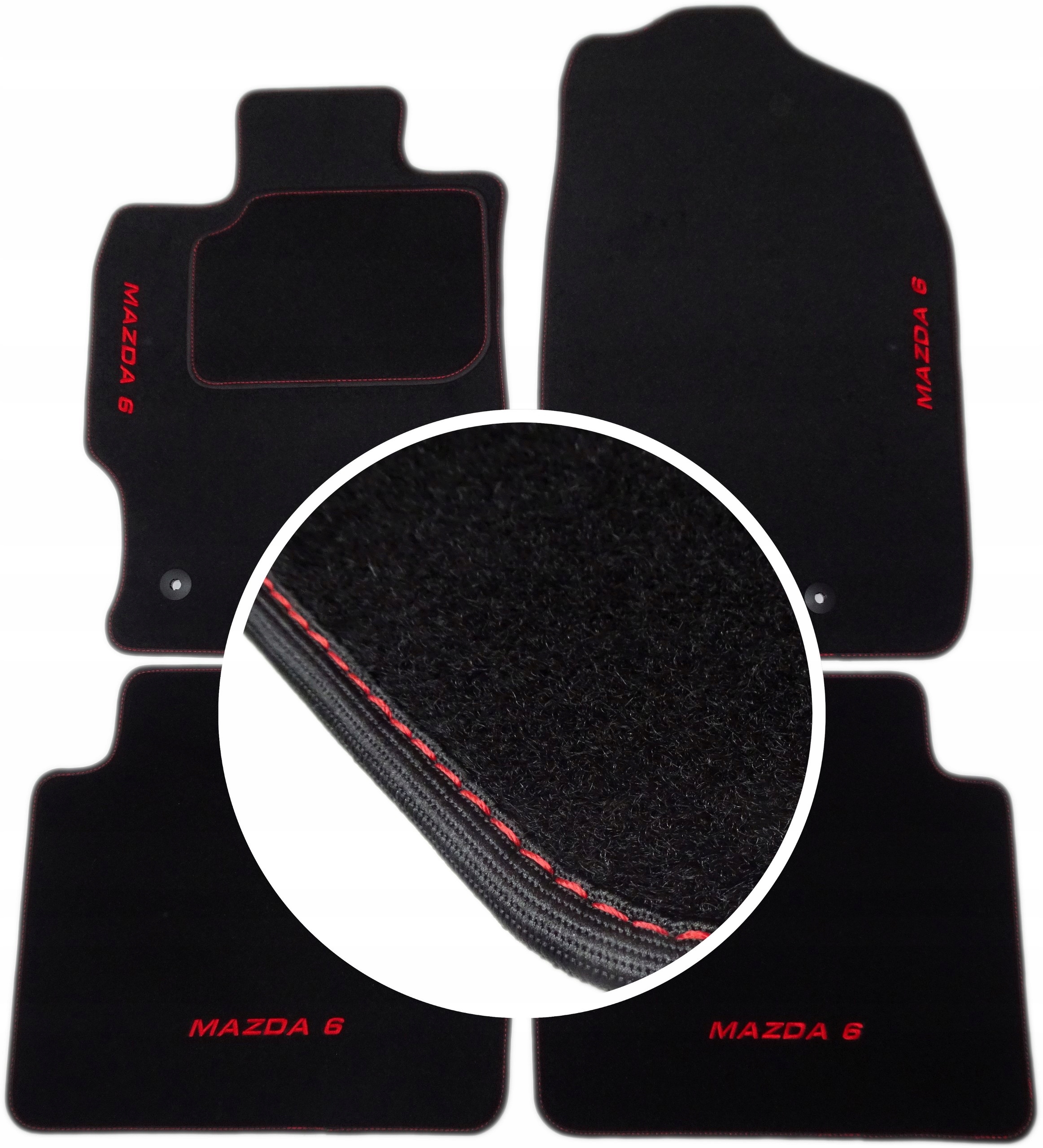 MAZDA 6 GH 2008-2013г. коврики CLASSIC + вышивка CH4