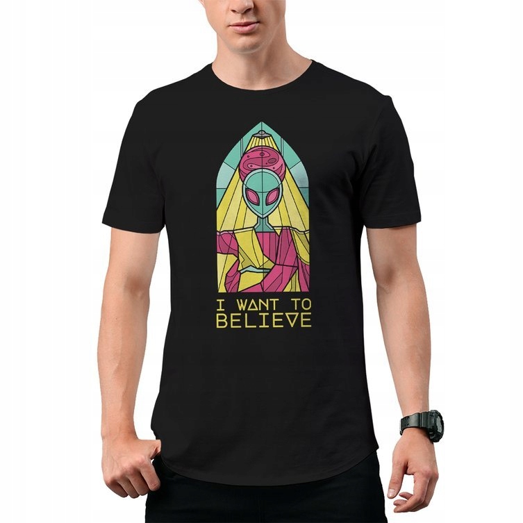 

Koszulka T-Shirt I Want To Believe Ufo L
