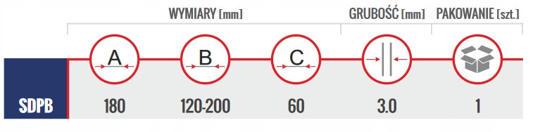 PODSTAWA SŁUPA OZDOBNA TYP 'U' 120-200 SDPB Rodzaj inny