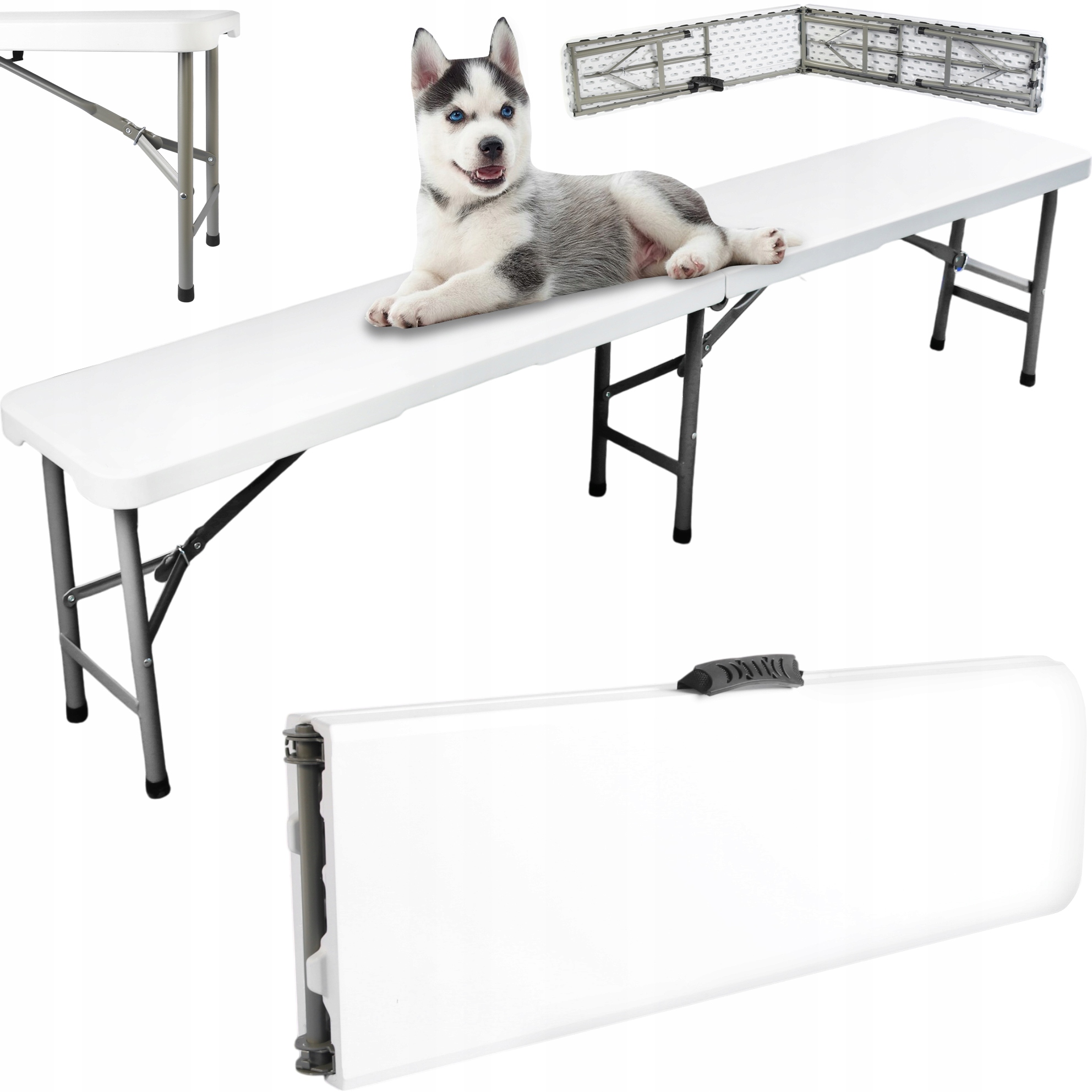 Zahradní cateringová Banketová Lavička na Zahradu, skládací Kufr 180 cm