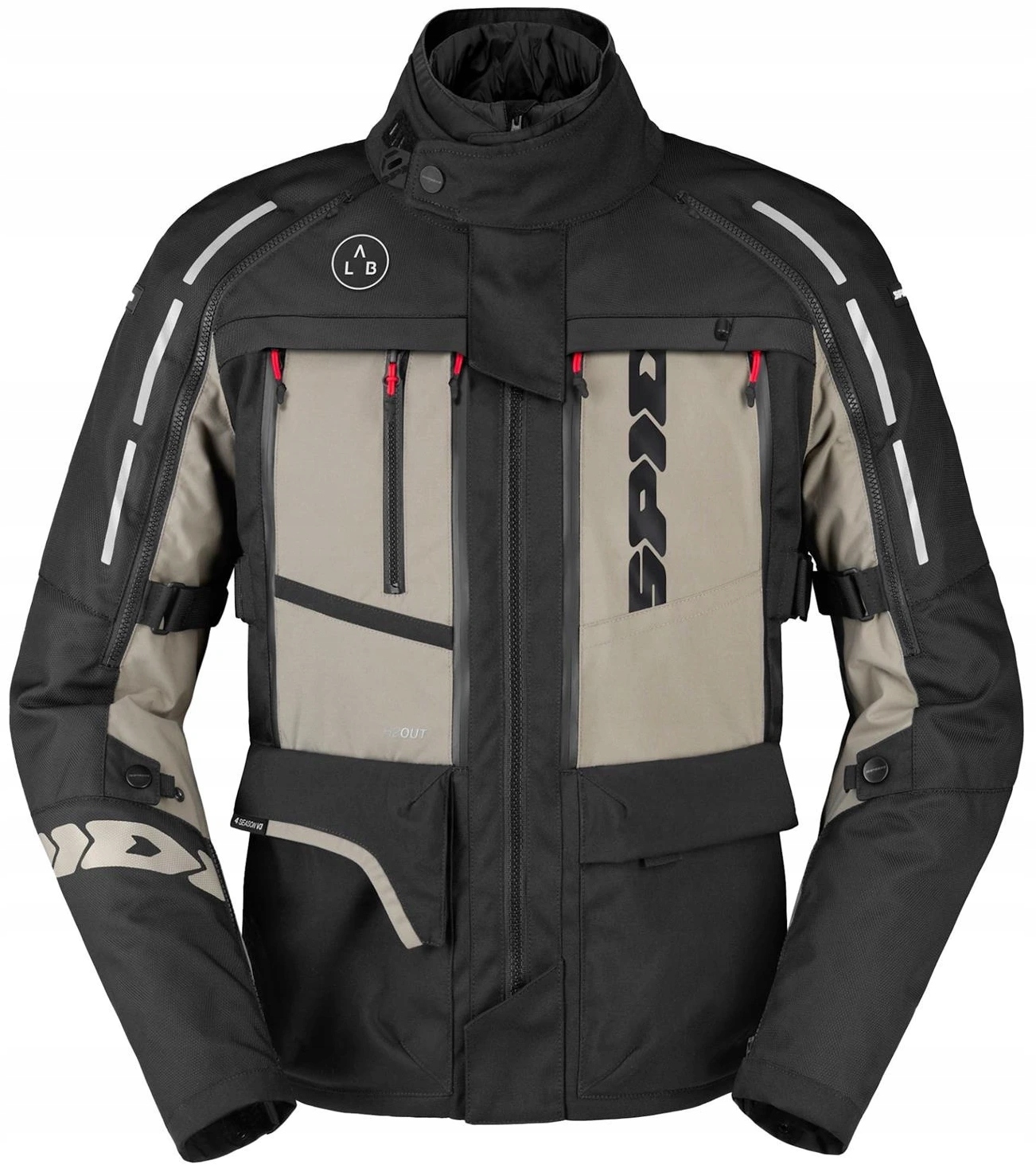 Spidi 4SEASON V3 H2OUT Black Grey Motocyklová Textilná Bunda