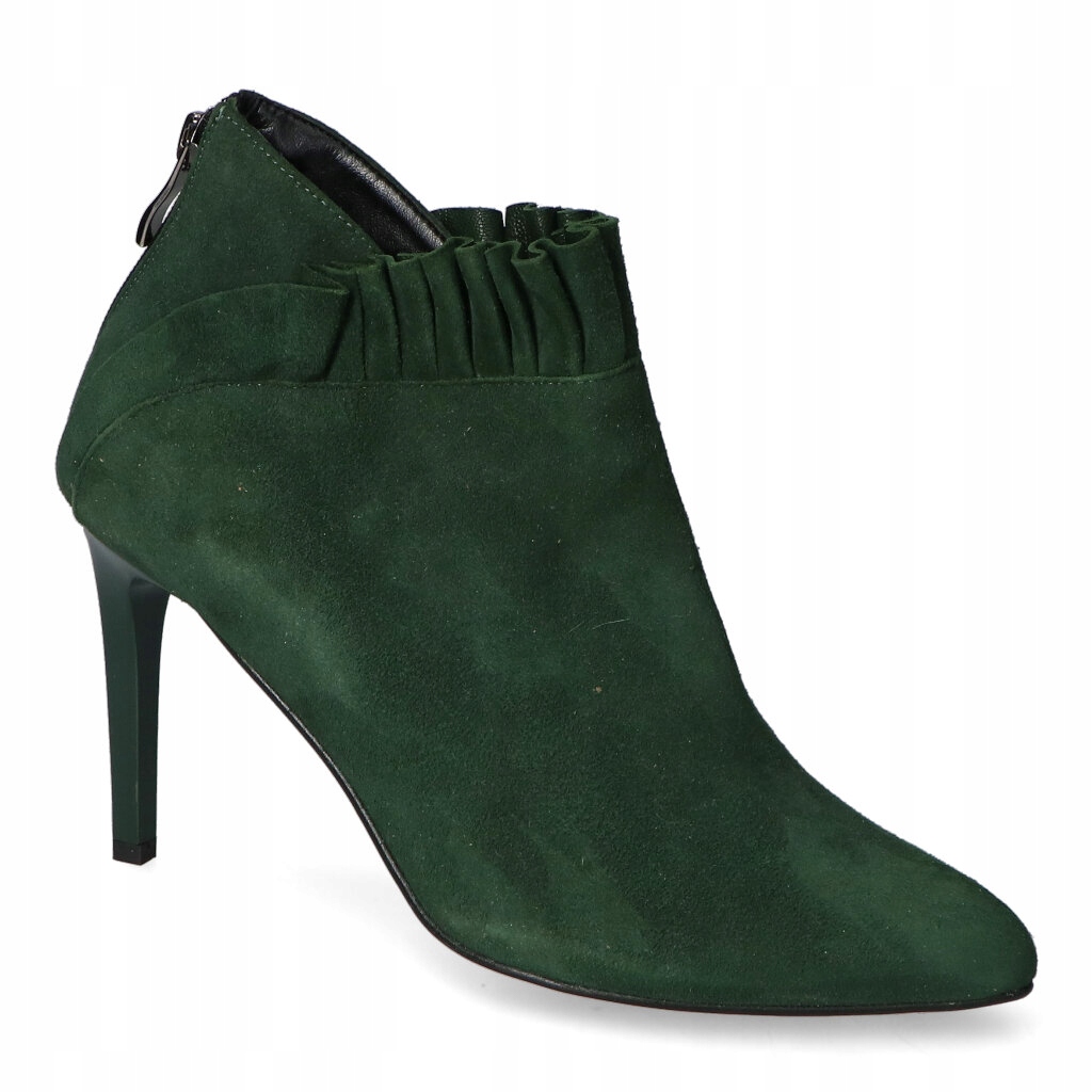 Kotníkové Boty Damiss DS-277 Zelená Semišová láhev 37