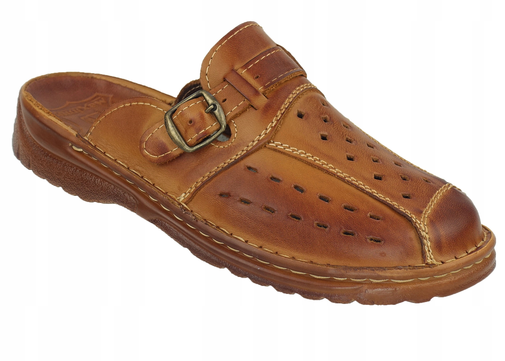 

Klapki Męskie Skóra Skórzane Polskie Ze Skóry