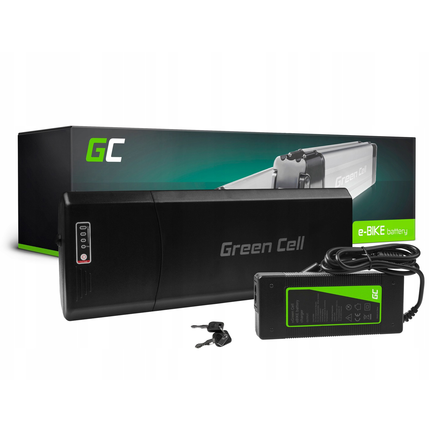 Bateria Do Roweru Elektrycznego 36V E-bike 12AH 432WH Na Bagażnik Ładowarka