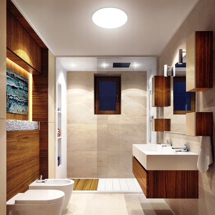 LAMPA DO ŁAZIENKI PLAFON NATYNKOWY LED 12W IP44 Maksymalna moc pojedynczego źródła światła 12 W