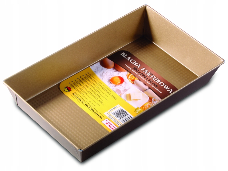 SNB BLACHA DO PIECZENIA FORMA 36X24,5X6 CM CZEKOLADOWA POLSKA