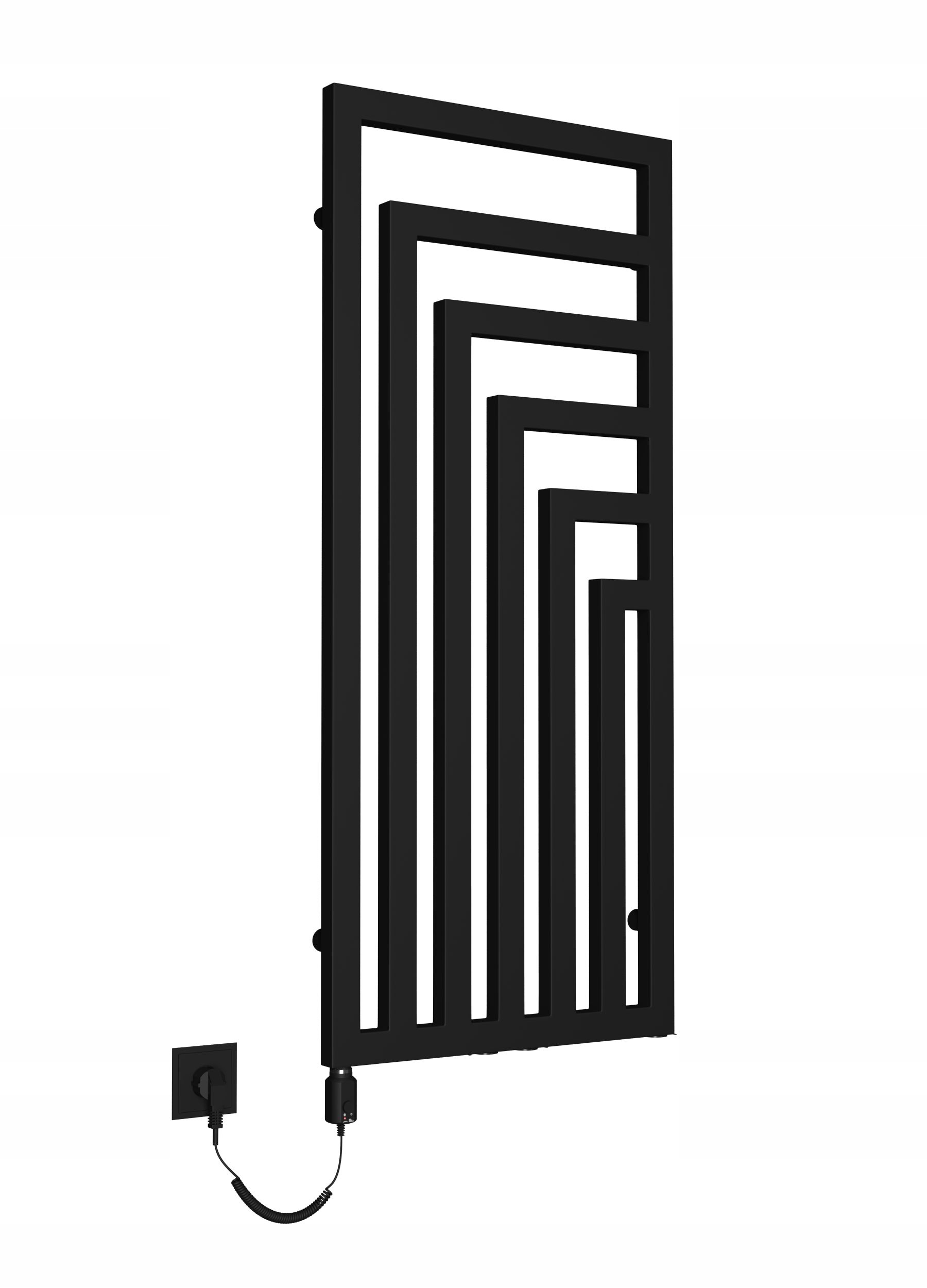 Elektrický ohřívač Laos 1000x520 Černý ohřívač Volux 600W s