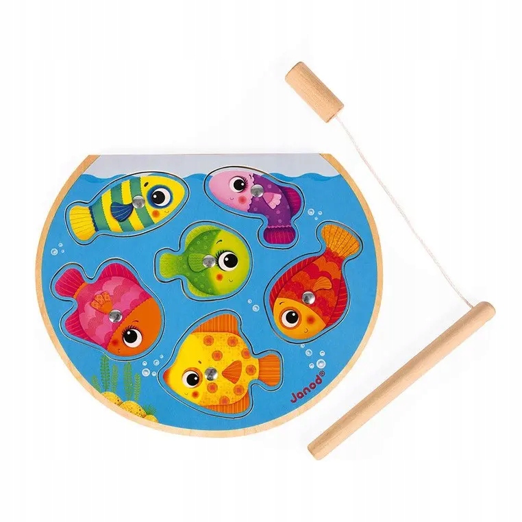

Puzzle z magnesami Szybkie rybki z wędką Janod