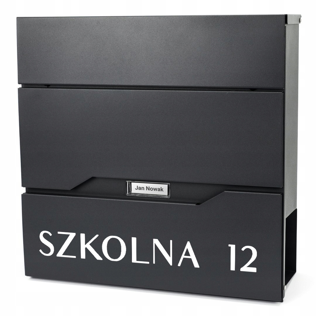 Velká poštovní schránka na dopisy Adresa Ulice Vzory