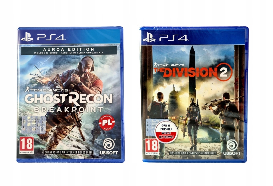 

PS4 Zestaw Ghost Recon Auroa & Division 2