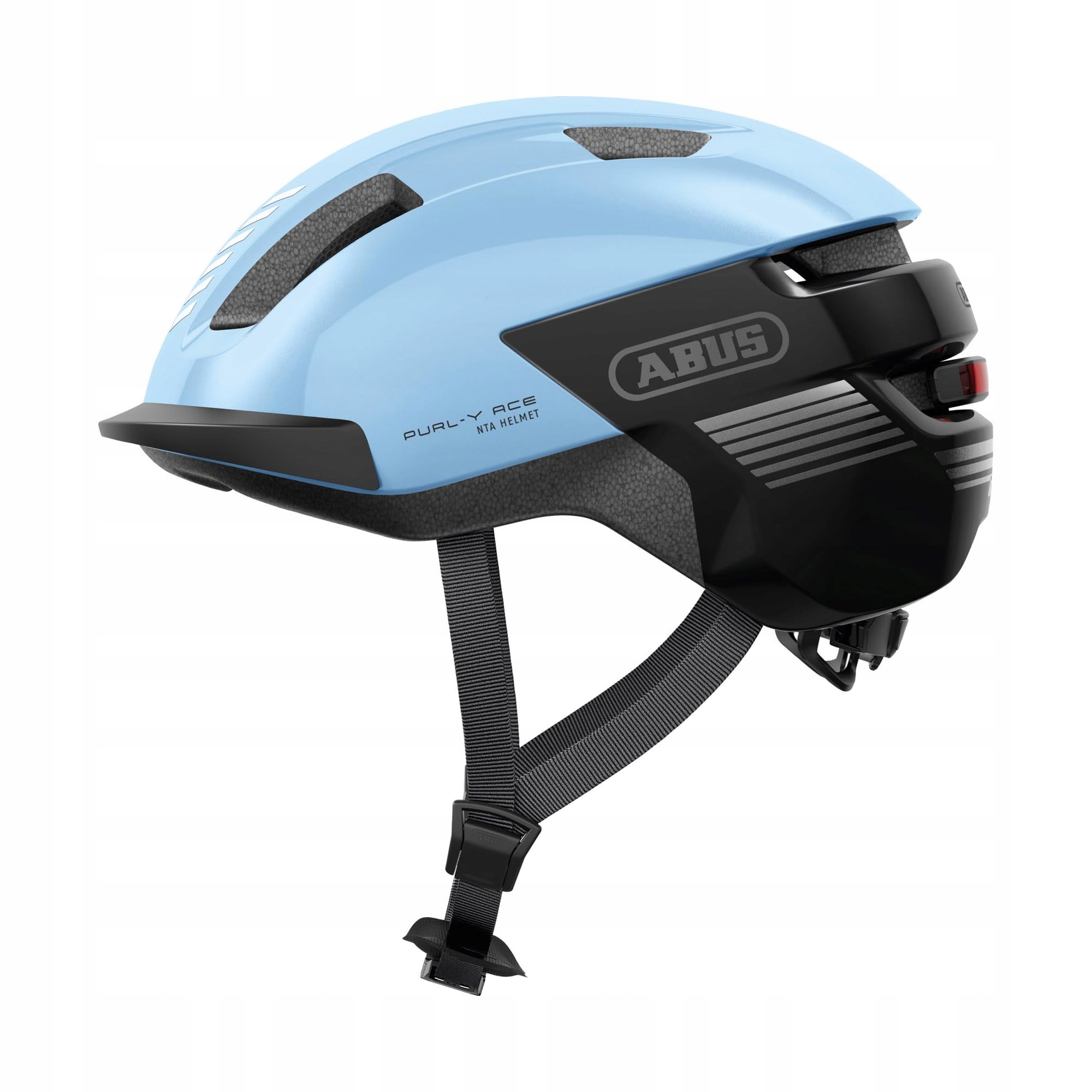 Cyklistická přilba Abus Urban Purl-y Ace Led Iced Blue L 57-61 cm