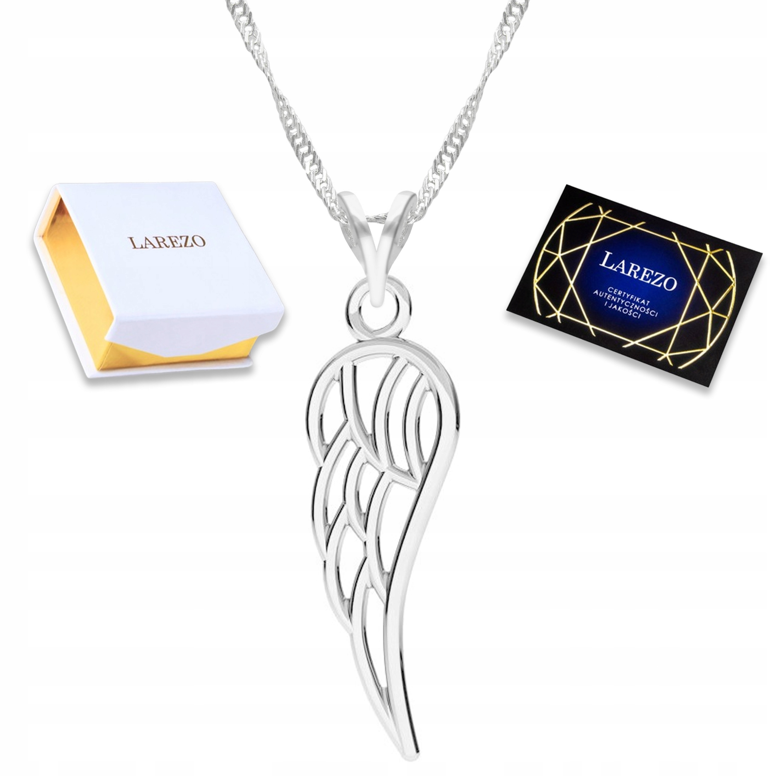 Stříbrný Náhrdelník Křídlo Ažurové Anděl strážný Andělské Křídlo Stříbro 925