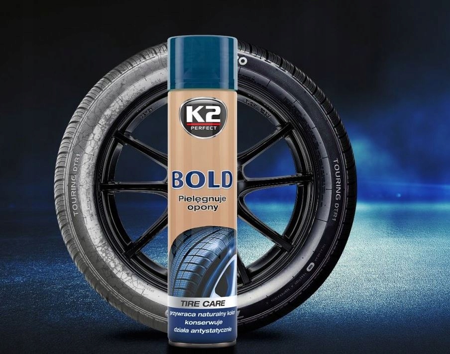 CZERNIDŁO ŚRODEK DO CZYSZCZENIA NABŁYSZCZANIA OPON Producent K2