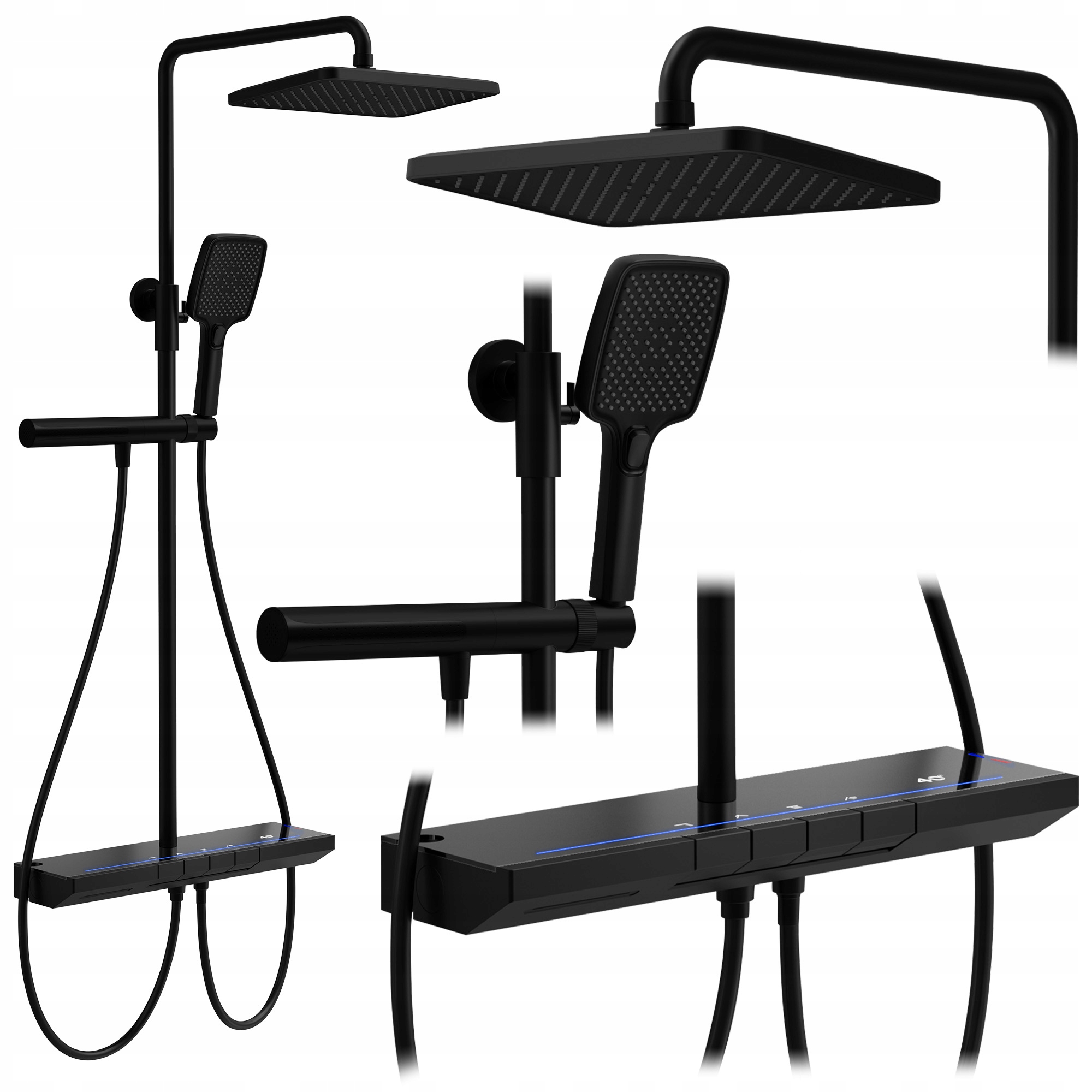 Súprava Na Sprchovanie Pedro Čierny Termostat