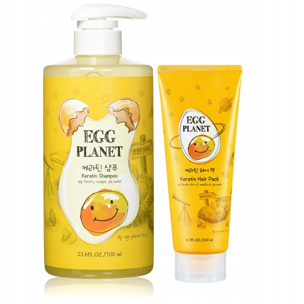 Daeng Gi Meo Ri Egg Planet Keratin Zestaw Szampon 700ml i Maska 200ml