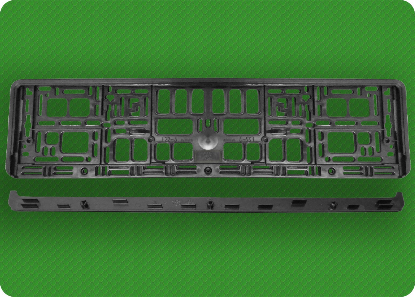 NOWA RAMKA POD TABLICE REJESTRACYJNĄ EU CZARNA Numer katalogowy producenta RAMKA-ITA