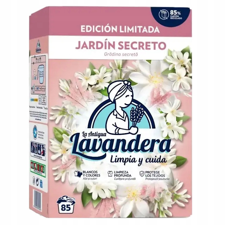 Lavandera Jardin Secreto Sekretny Ogród Proszek do prania 4,675kg 85 prań