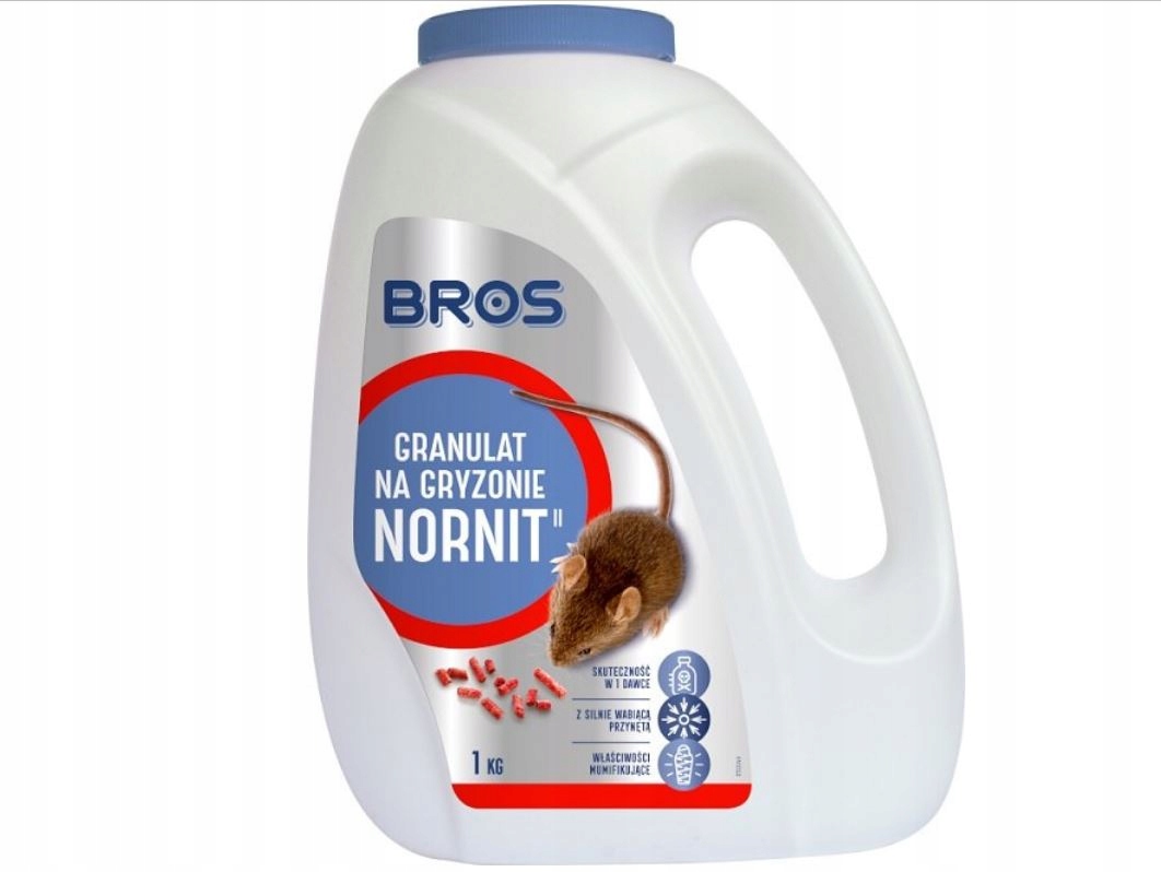 

Trutka środek na gryzonie krety Bros Nornit 1kg