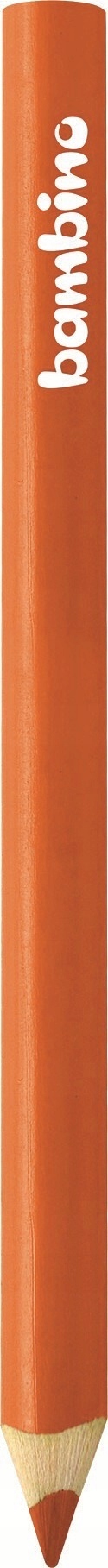 KREDKA BAMBINO GRUBA TRÓJKĄTNA POMARAŃCZOWA