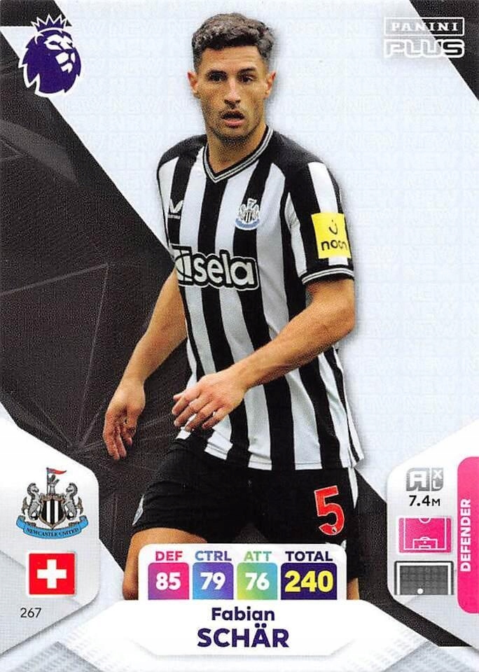 2024 Panini Premier League Plus 267 Fabian Schär Base Card