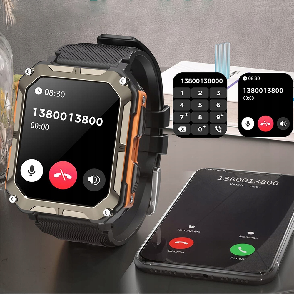 SMARTWATCH MĘSKI C20 PRO WODOODPORNY ROZMOWAMI PULS KROK WATCH Model C20 PRO