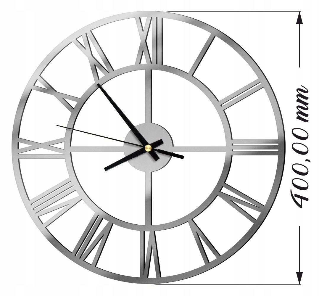 ZEGAR NA ŚCIANĘ ŚCIENNY SZKŁO AKRYLOWE Typ ścienny