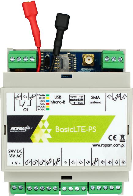 Modul upozornenia a ovládania Lte Ropam Basic4G-PS-D4M