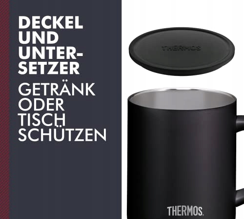 THERMOS Kubek Stalowy Longlife 350ml Czarny Do Kawy Na Biwak I Do Biura — miniatura 4