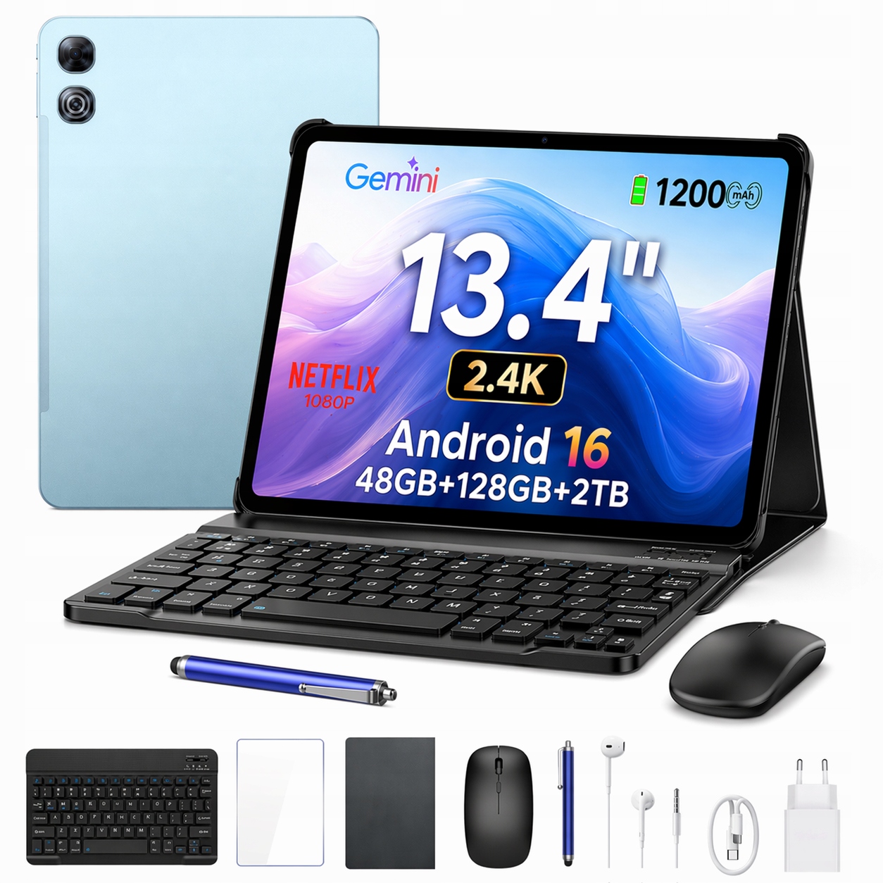 Aorlym AP13 13,4" 128GB 12000mAh/Android/wifi/Tablet s veľkou obrazovkou/Sada