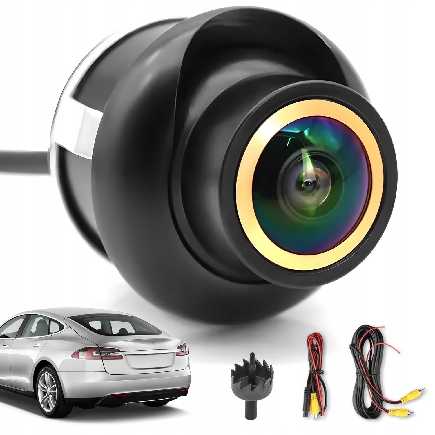 Kamera Cofania Samochodowa Mini Hd Z Obiektywem 170 Stopni I Trybem Nocnym