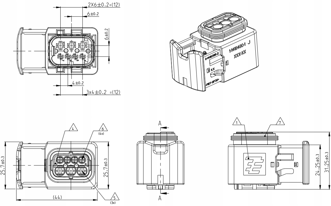 KOSTKA HDSC 1-1418480-1 LAMPY MERCEDES ACTROS TYŁ Producent części Inny