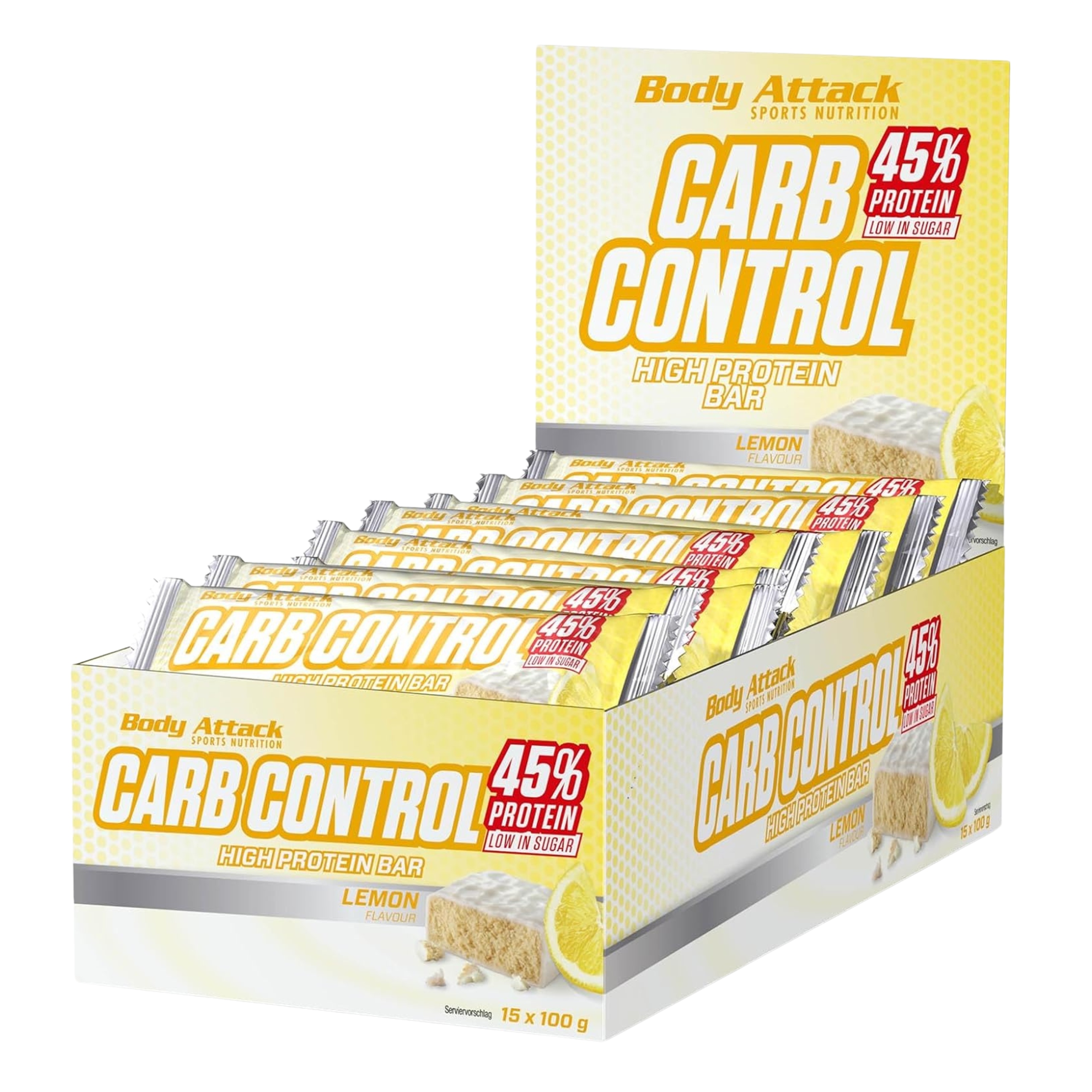 Proteinová Tyčinka Body Attack Carb Control 15 x 100 g Proteinová nízkocukrová