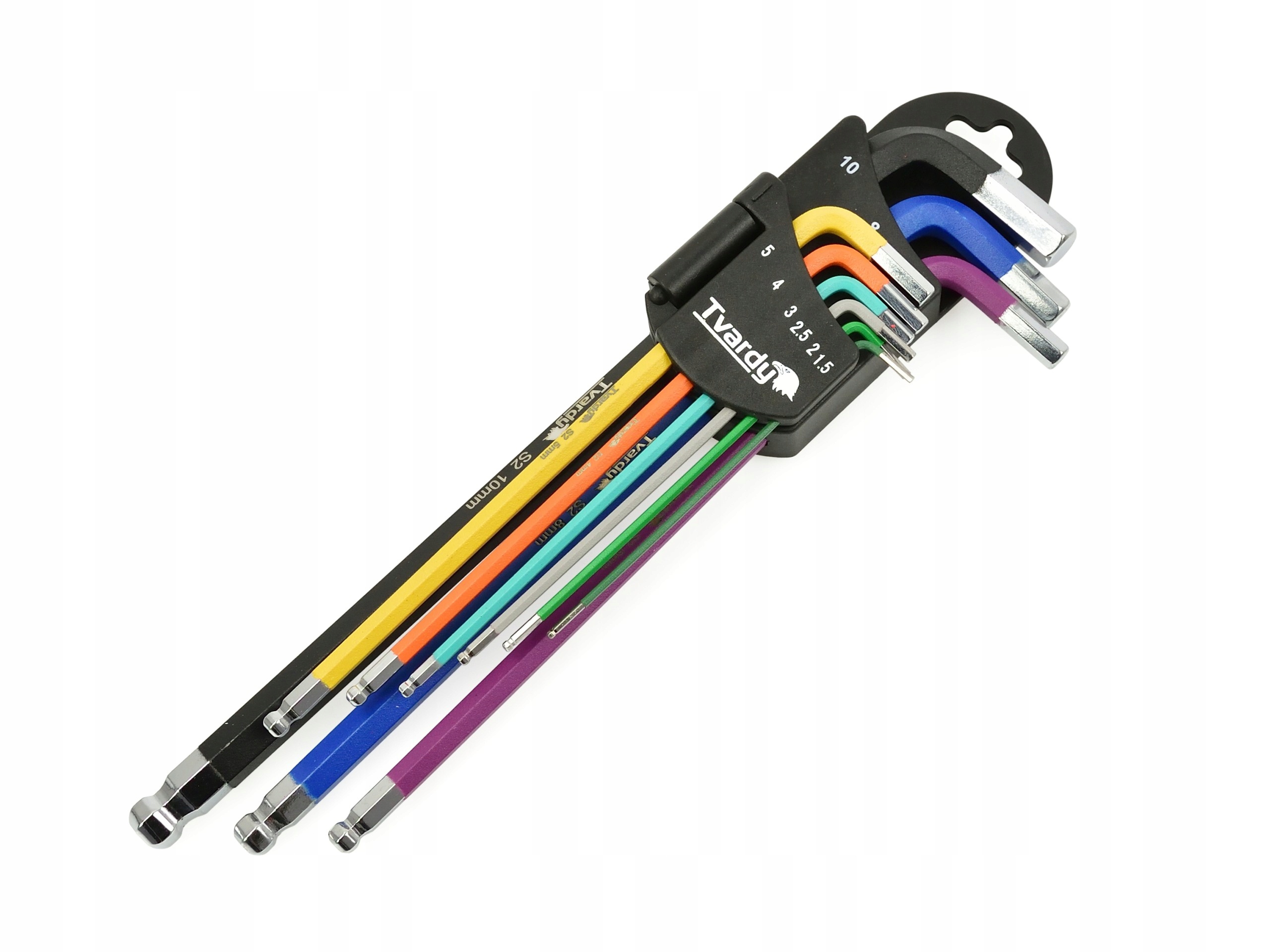 

Klucze imbusowe długie kolor 1,5-10mm 9el. S2