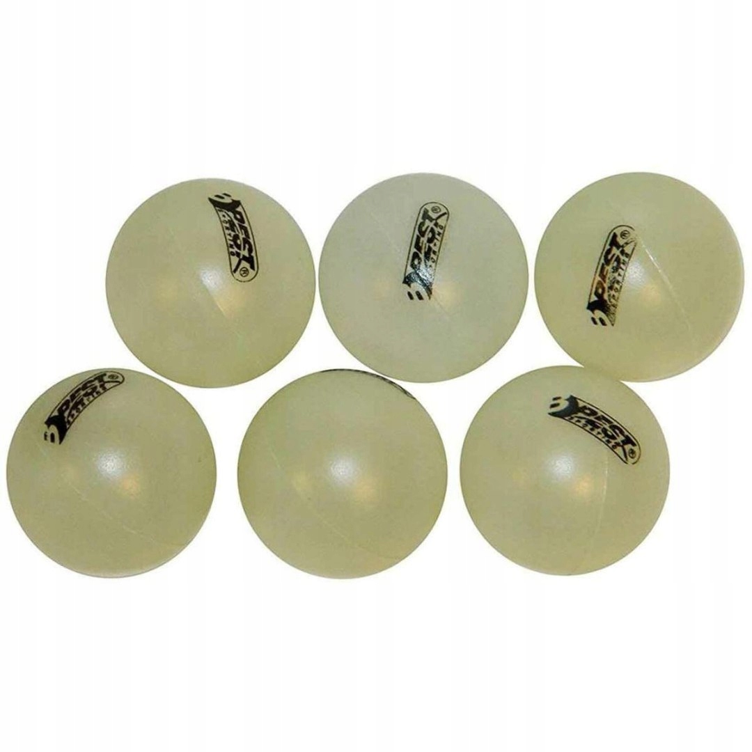 PIŁECZKI DO TENISA STOŁOWEGO ŚWIECĄCE 6SZT BEST SPORTING Model 231057