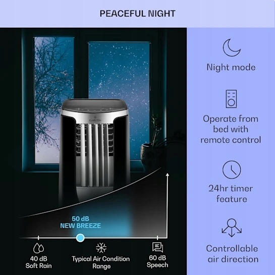 KLIMATYZATOR PRZENOŚNY 2,1KW MOBILNY 34M2 + ZWĘŻKA Kod producenta KLIMATYZATOR
