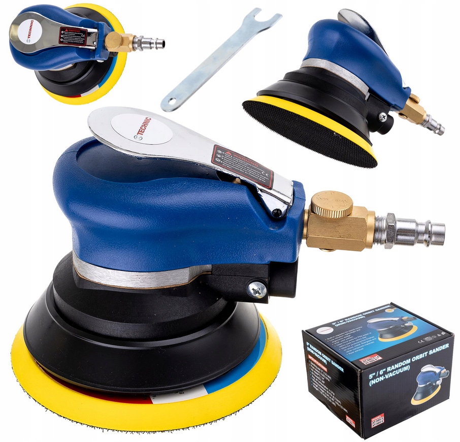 Excentrická Bruska AT-980-5V 125 mm Pneumatická Technický Zdvih 5 mm