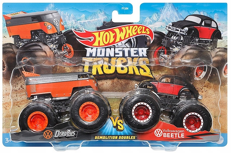 

Dragbus vs Vw Beetle Truck Hot 1:64 Monster Trucks