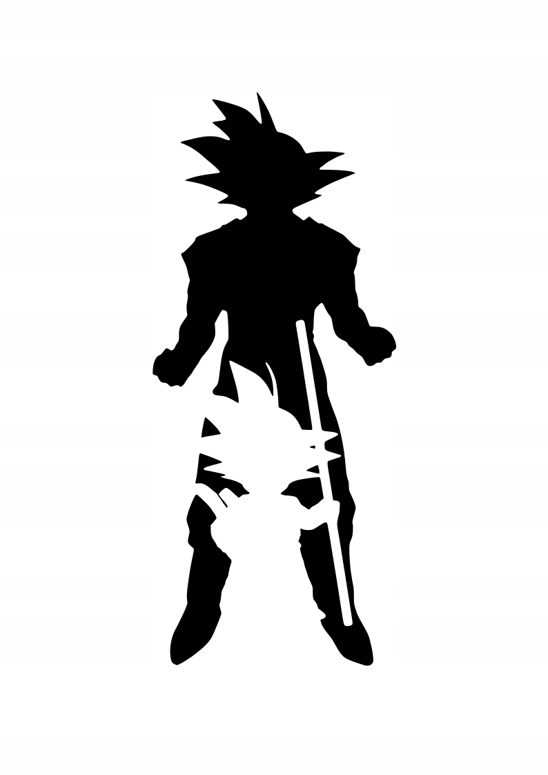 

Naklejka na samochód Goku, wlepa 15cm